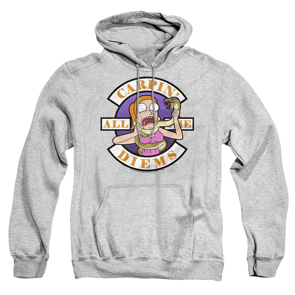 Rick And Morty Carp En All Them Diems Mens Hoodie Athletic Heather