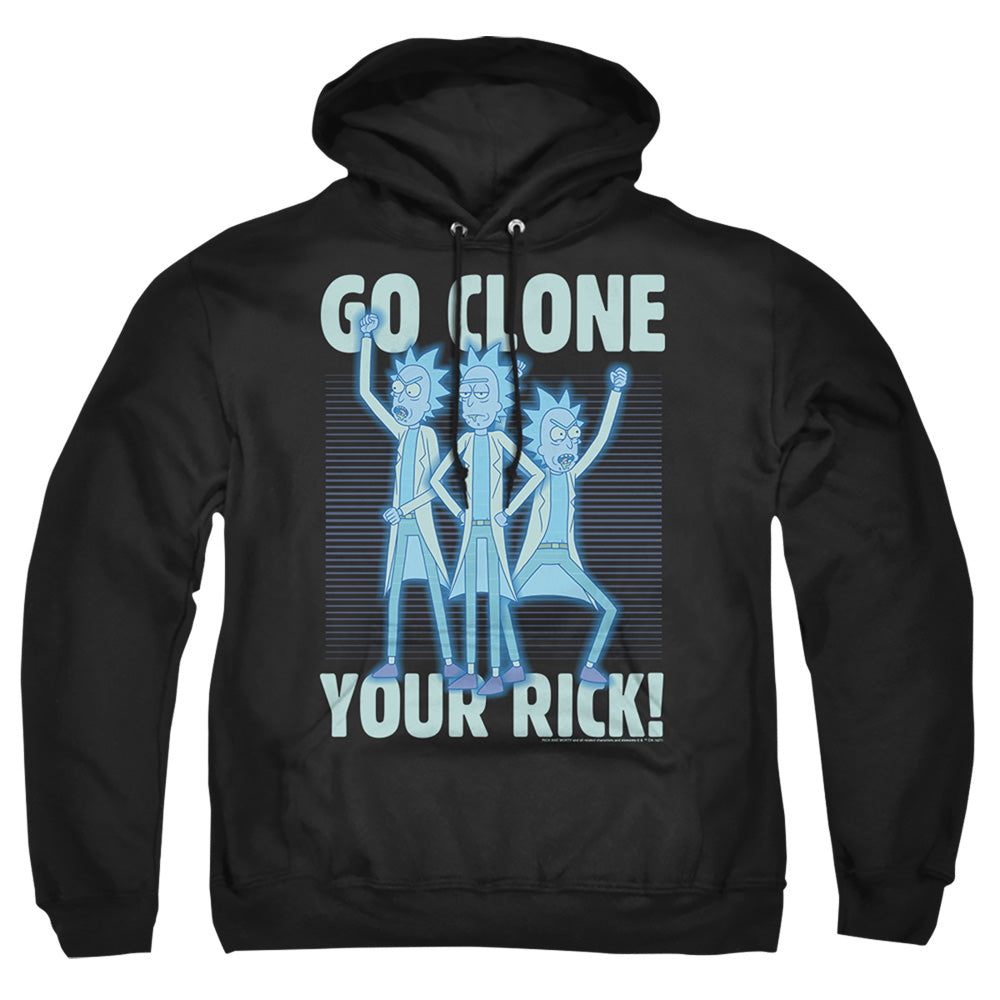 Rick And Morty Go Clone Your Rick Mens Hoodie Black