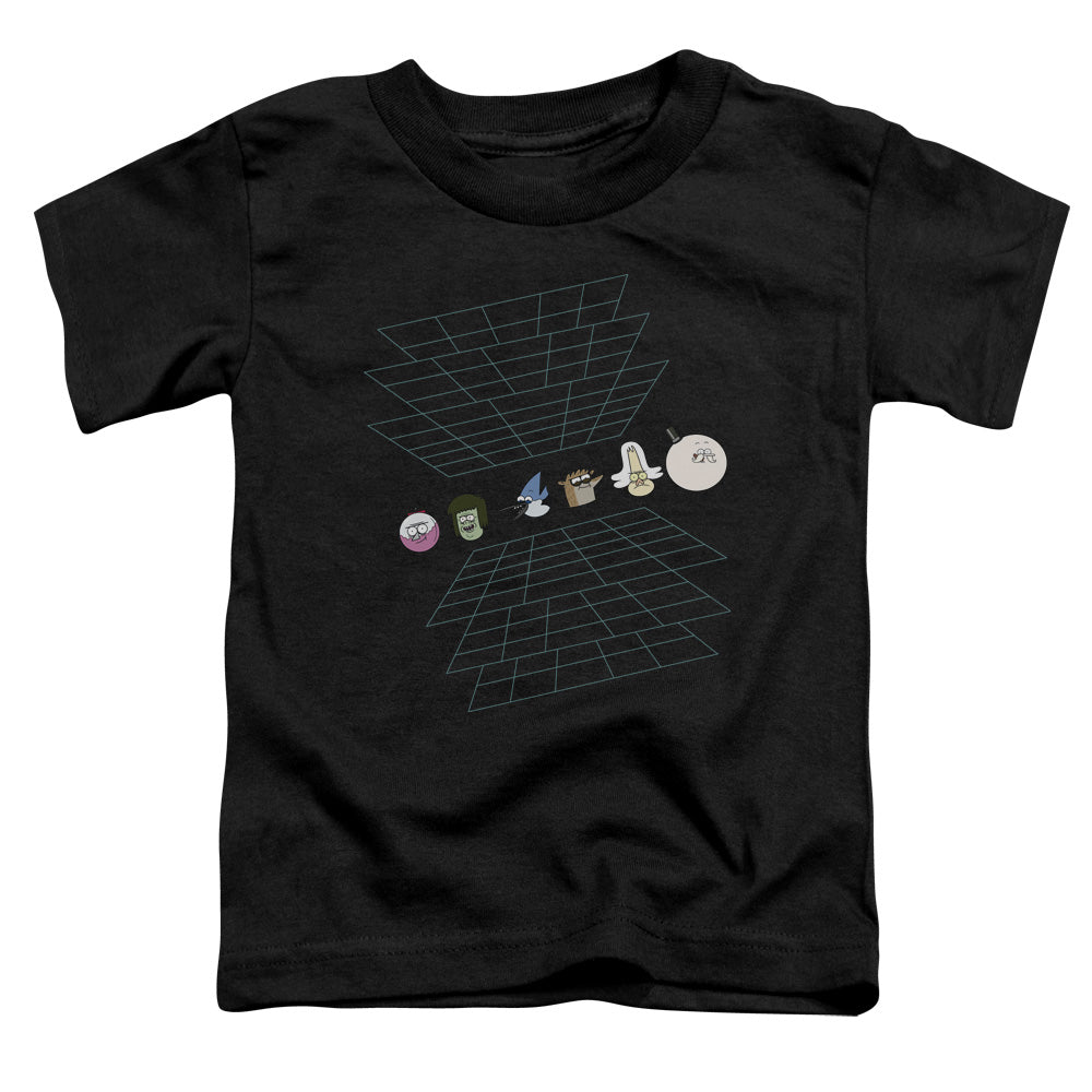 The Regular Show Regular Grid Toddler Kids Youth T Shirt Black
