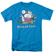 Load image into Gallery viewer, Regular Show Surrounding Benson Mens T Shirt Turquoise