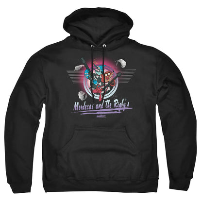 The Regular Show Mordecai & The Rigbys Mens Hoodie Black Officially Licensed