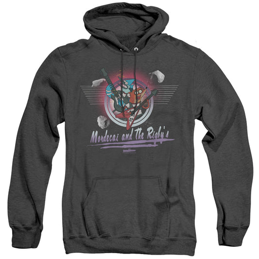 The Regular Show Mordecai & the Rigbys Heather Mens Hoodie Black