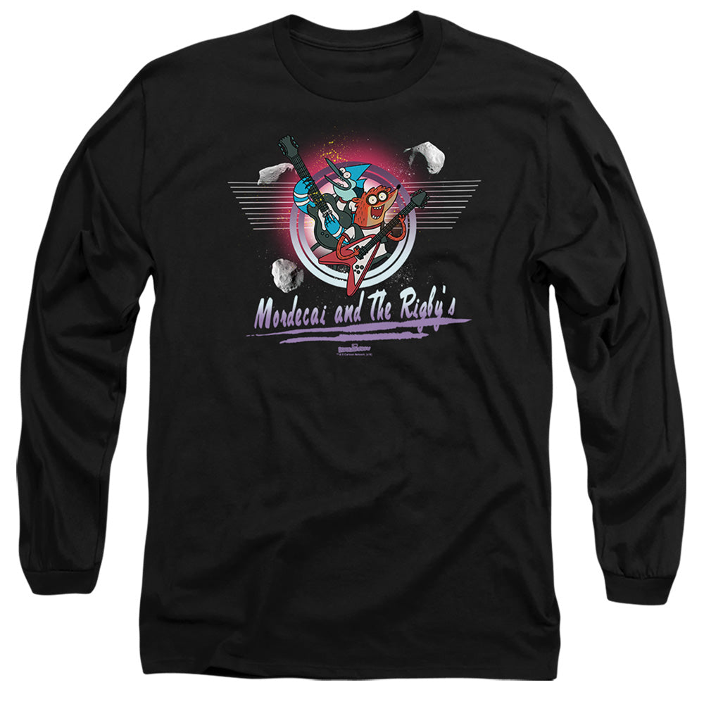 The Regular Show Mordecai & The Rigbys Mens Long Sleeve Shirt Black