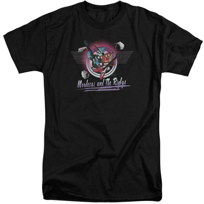 The Regular Show Mordecai & the Rigbys Mens Tall T Shirt Black