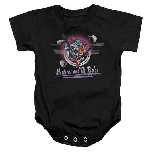 The Regular Show Mordecai & the Rigbys Infant Baby Snapsuit Black