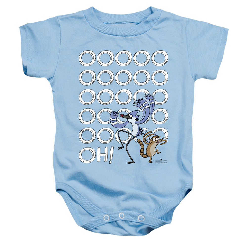 The Regular Show Oooooh Infant Baby Snapsuit Light Blue