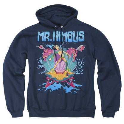 Rick And Morty Mr. Nimbus Design Mens Hoodie Navy