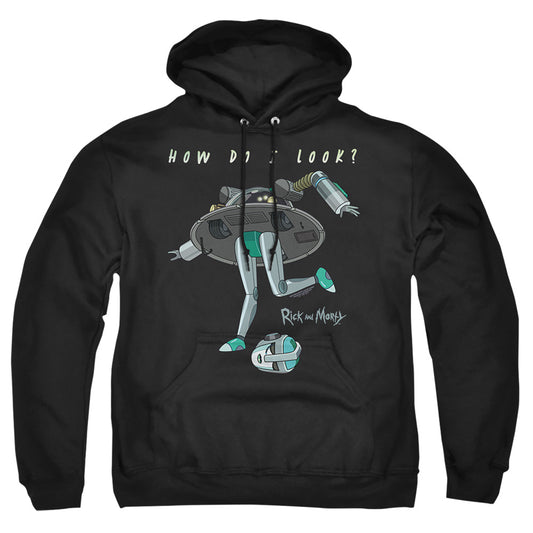 Rick And Morty How Do I Look? Mens Hoodie Black
