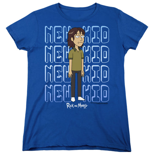 Rick And Morty Bruce Chutback Womens T Shirt Royal Blue Officially Licensed
