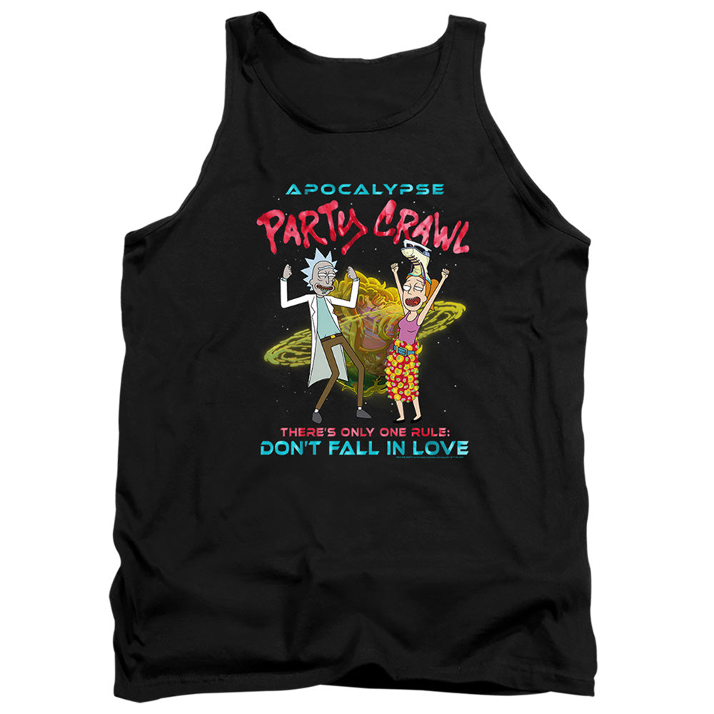 Rick And Morty Apocalypse Party Crawl Mens Tank Top Shirt Black