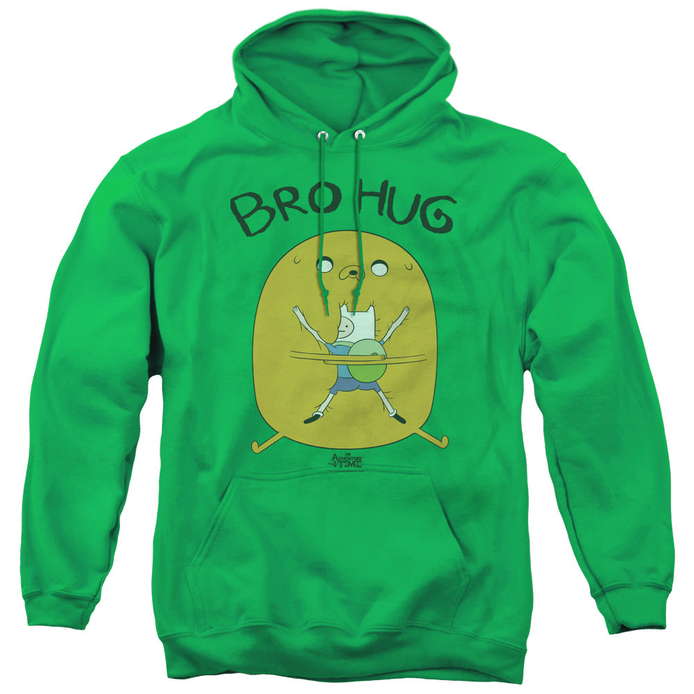 Adventure Time Bro Hug Mens Hoodie Kelly Green