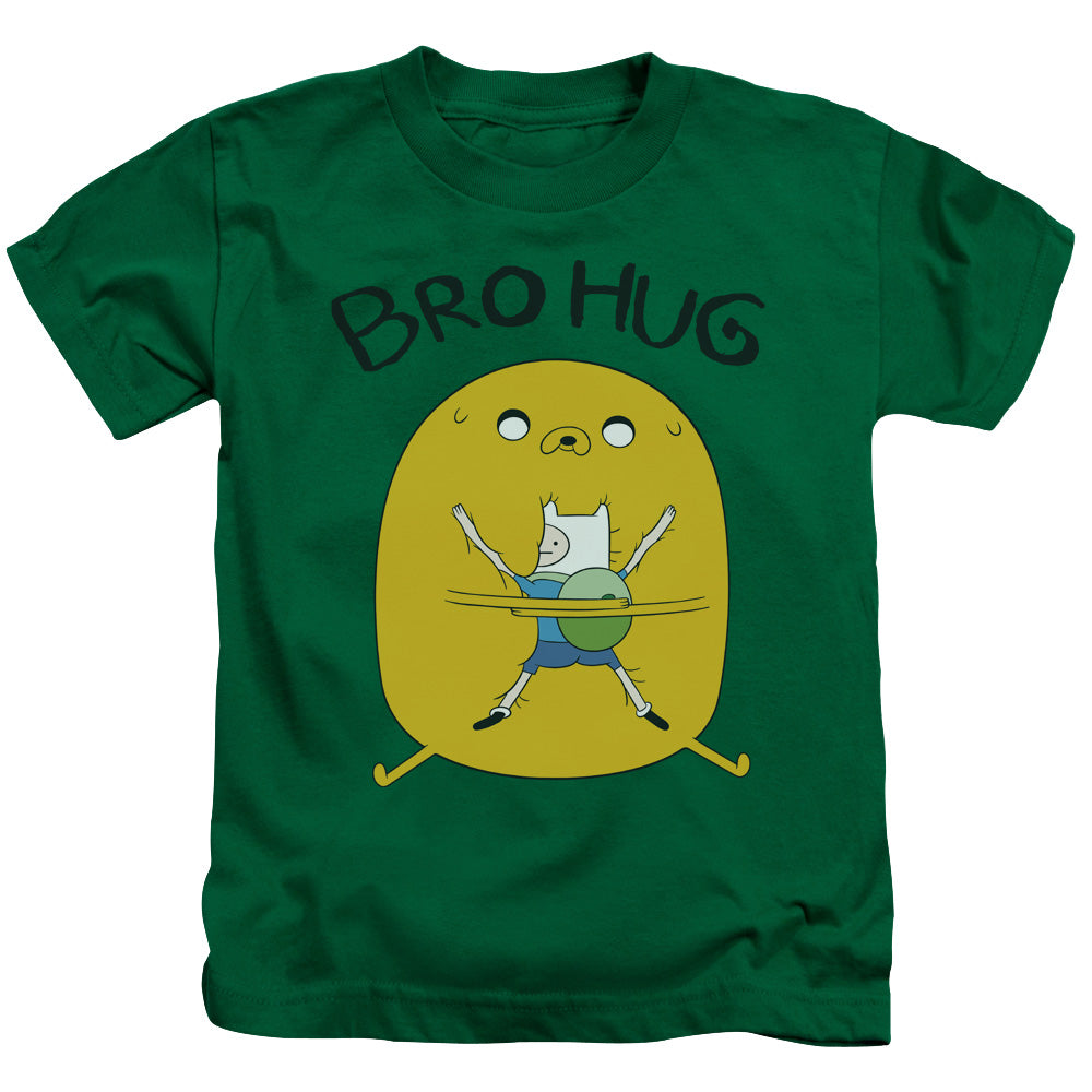 Adventure Time Bro Hug Juvenile Kids Youth T Shirt Kelly Green 