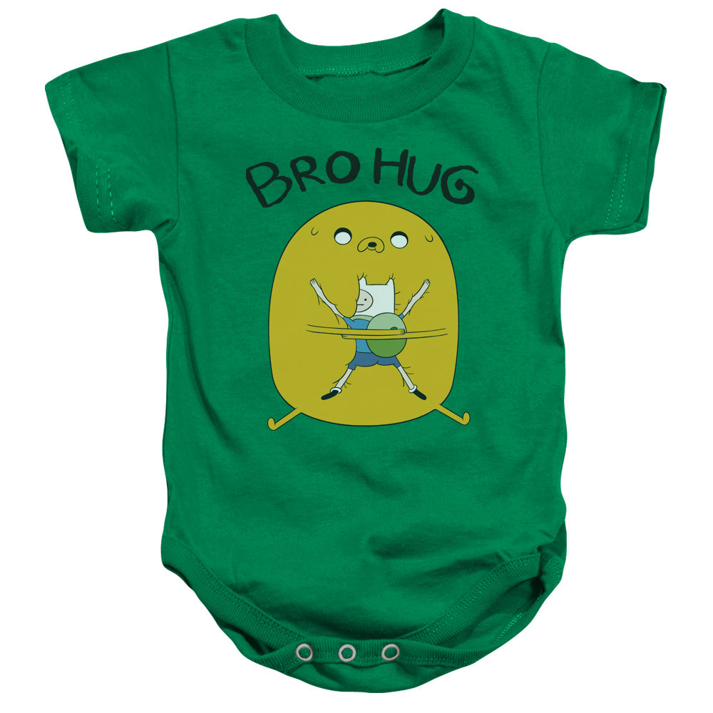 Adventure Time Bro Hug Infant Baby Snapsuit Kelly Green