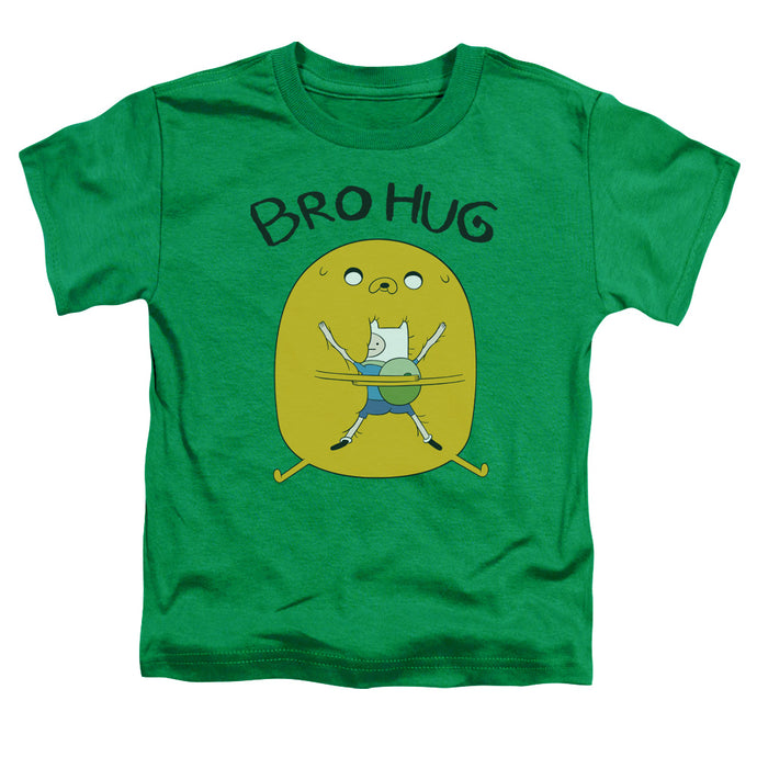 Adventure Time Bro Hug Toddler Kids Youth T Shirt Kelly Green