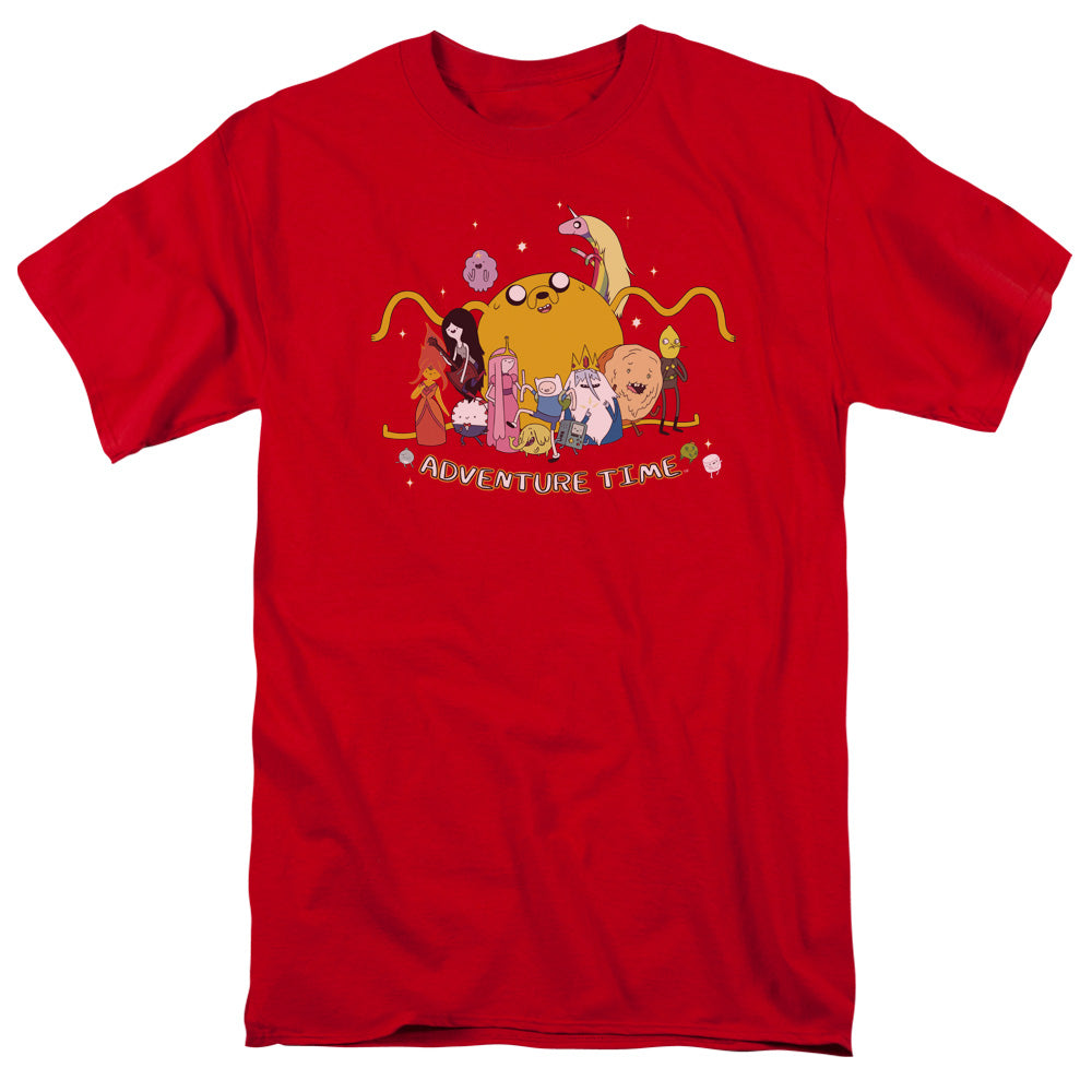 Adventure Time Outstretched Mens T Shirt Red
