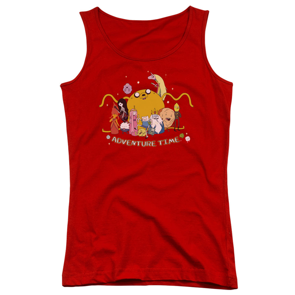 Adventure Time Outstretched Womens Tank Top Shirt Red