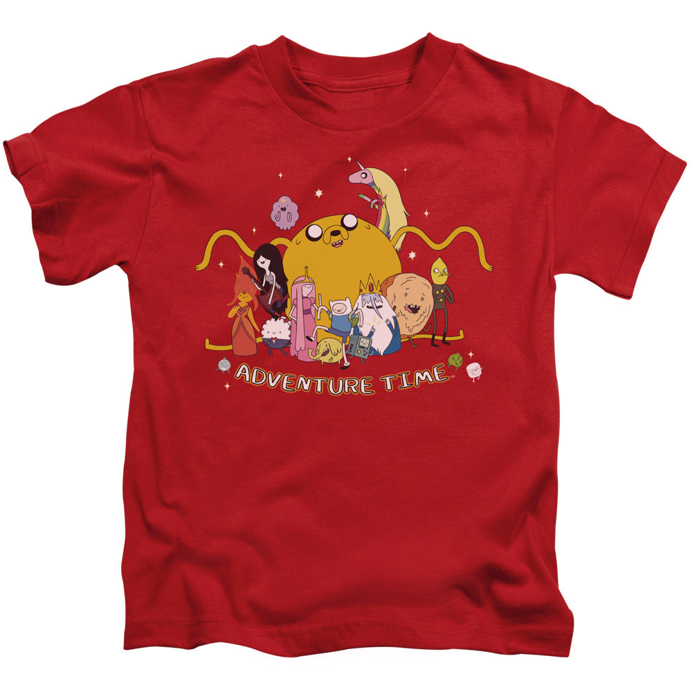 Adventure Time Outstretched Juvenile Kids Youth T Shirt Red 