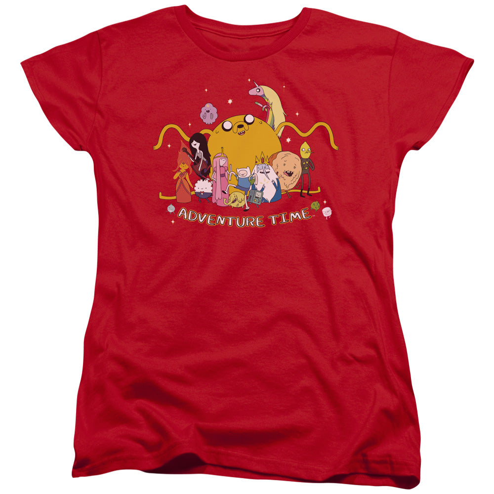 Adventure Time Outstretched Womens T Shirt Red