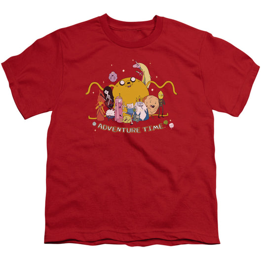 Adventure Time Outstretched Kids Youth T Shirt Red