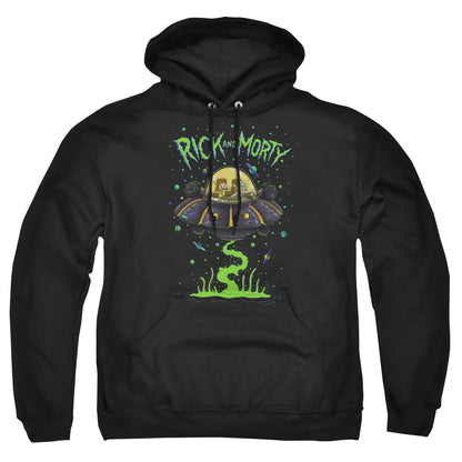 Rick And Morty Ufo Mens Hoodie Black