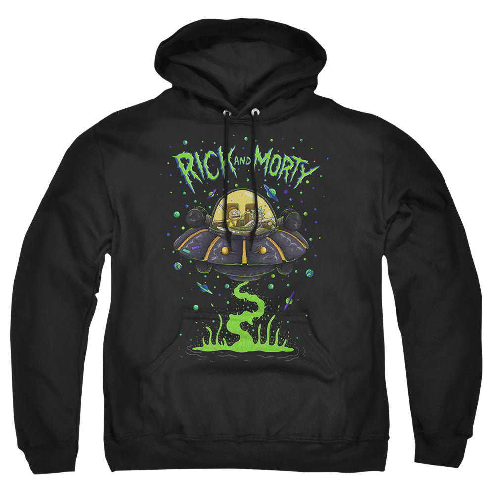 Rick And Morty Ufo Mens Hoodie Black