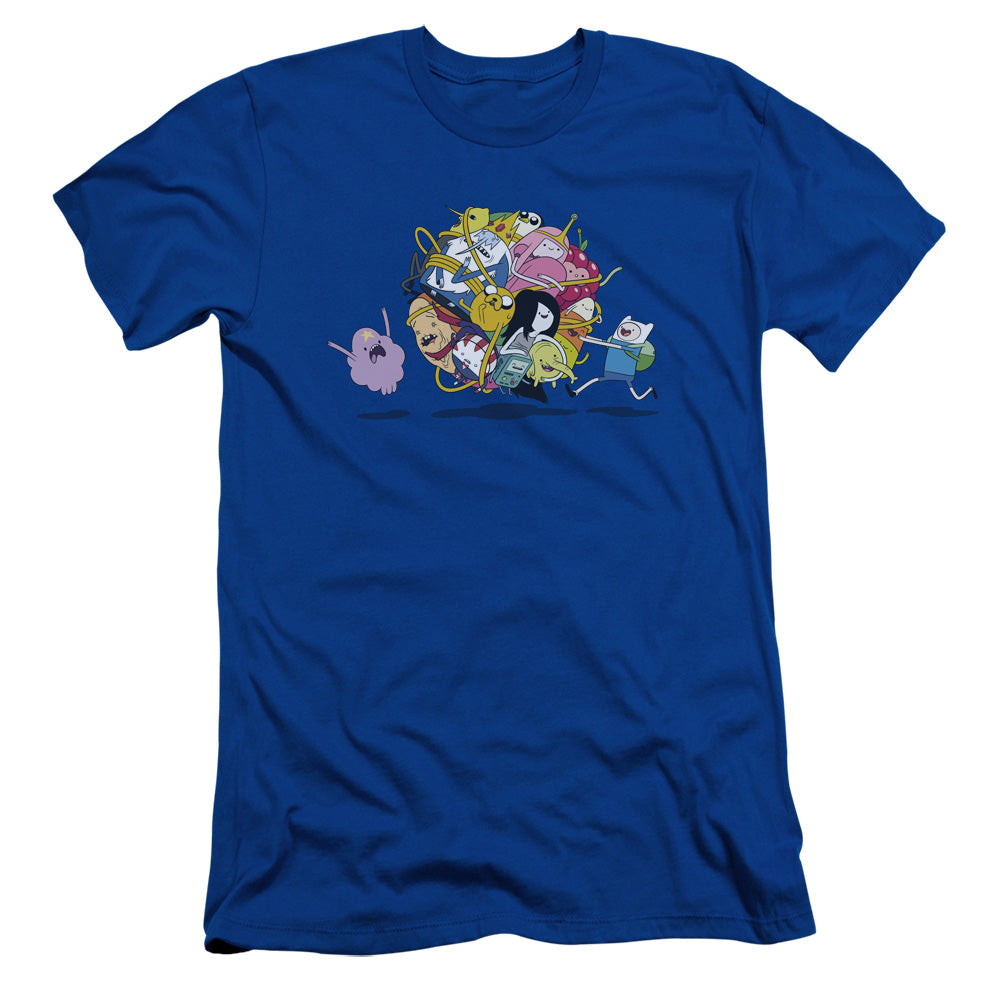 Adventure Time Glob Ball Slim Fit Mens T Shirt Royal Blue