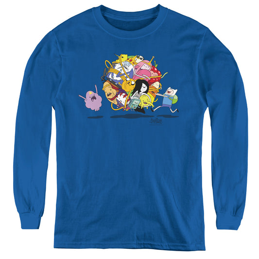 Adventure Time Glob Ball Long Sleeve Kids Youth T Shirt Royal Blue