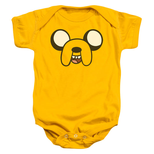 Adventure Time Jake Head Infant Baby Snapsuit Gold