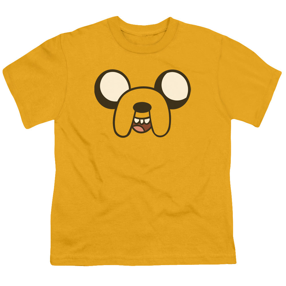 Adventure Time Jake Head Kids Youth T Shirt Gold