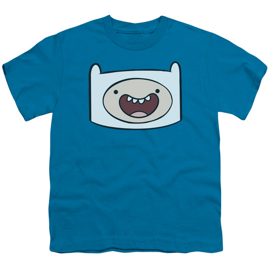 Adventure Time Finn Head Kids Youth T Shirt Turquoise