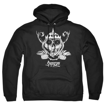 Adventure Time Skull Face Mens Hoodie Black