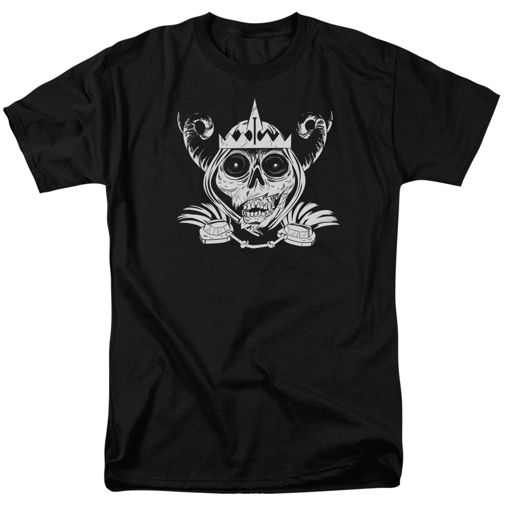 Adventure Time Skull Face Mens T Shirt Black