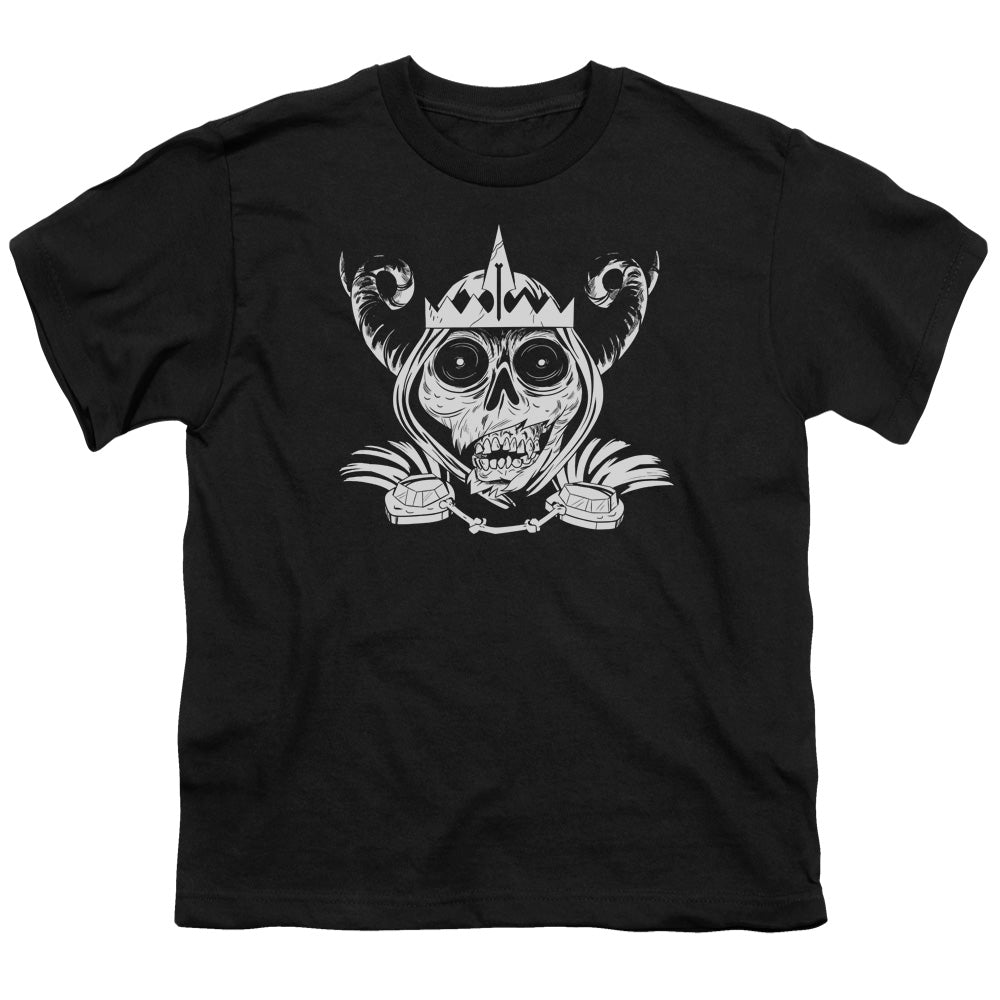 Adventure Time Skull Face Kids Youth T Shirt Black