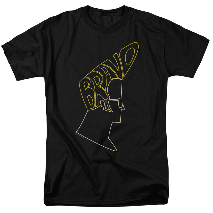 Johnny Bravo Bravo Hair Mens T Shirt Black