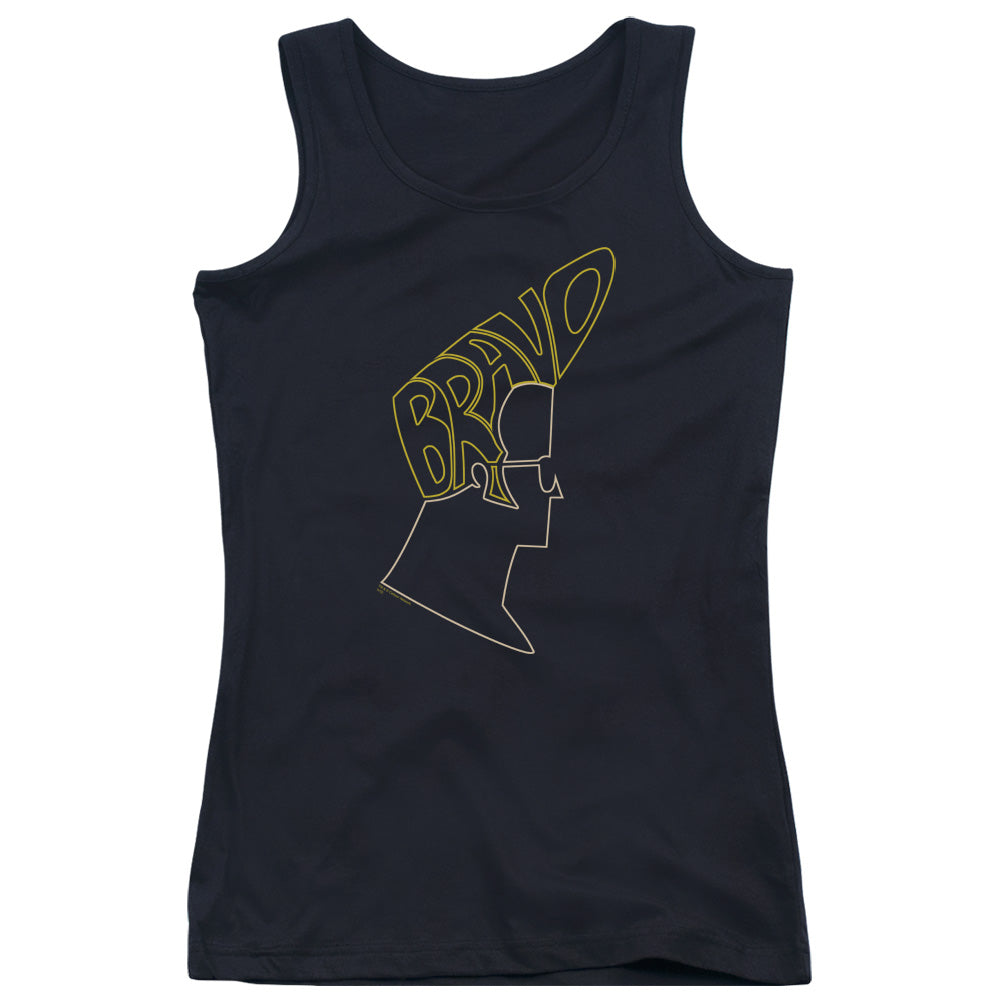 Johnny Bravo Bravo Hair Womens Tank Top Shirt Black