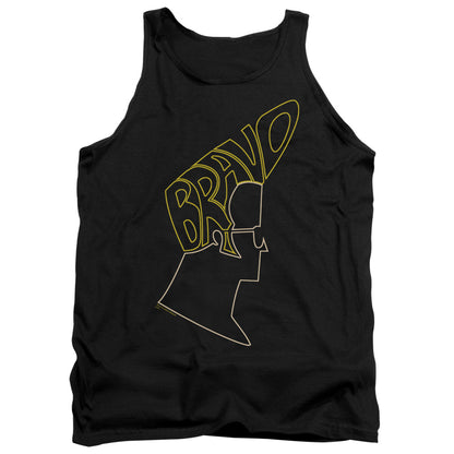 Johnny Bravo Bravo Hair Mens Tank Top Shirt Black