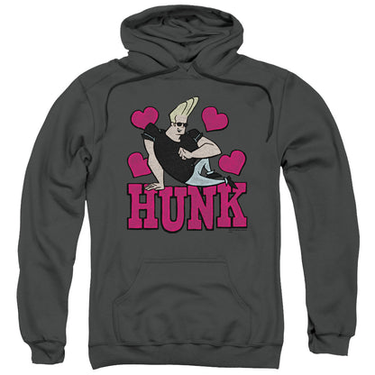 Johnny Bravo Hunk Mens Hoodie Charcoal