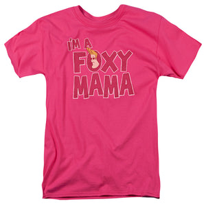 Johnny Bravo Foxy Mama Mens T Shirt Hot Pink