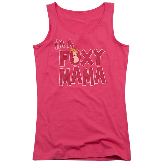 Johnny Bravo Foxy Mama Womens Tank Top Shirt Hot Pink