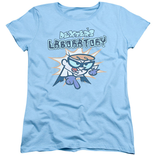 Dexters Laboratory What Do You Want Womens T Shirt Light Blue