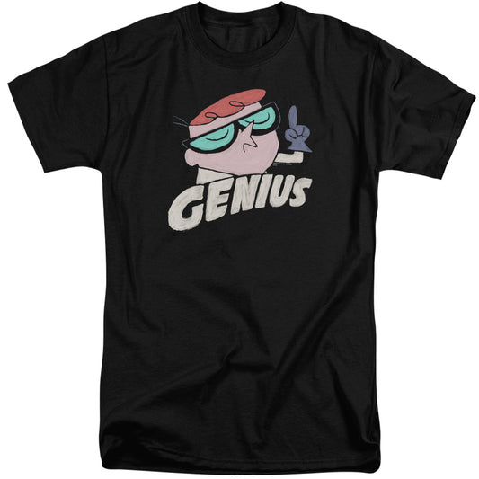 Dexters Laboratory Genius Mens Tall T Shirt Black