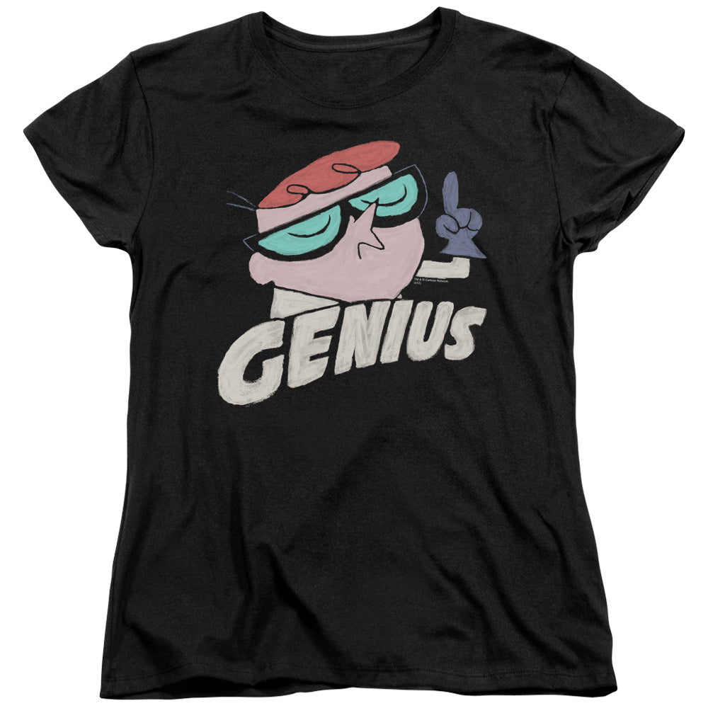 Dexters Laboratory Genius Womens T Shirt Black