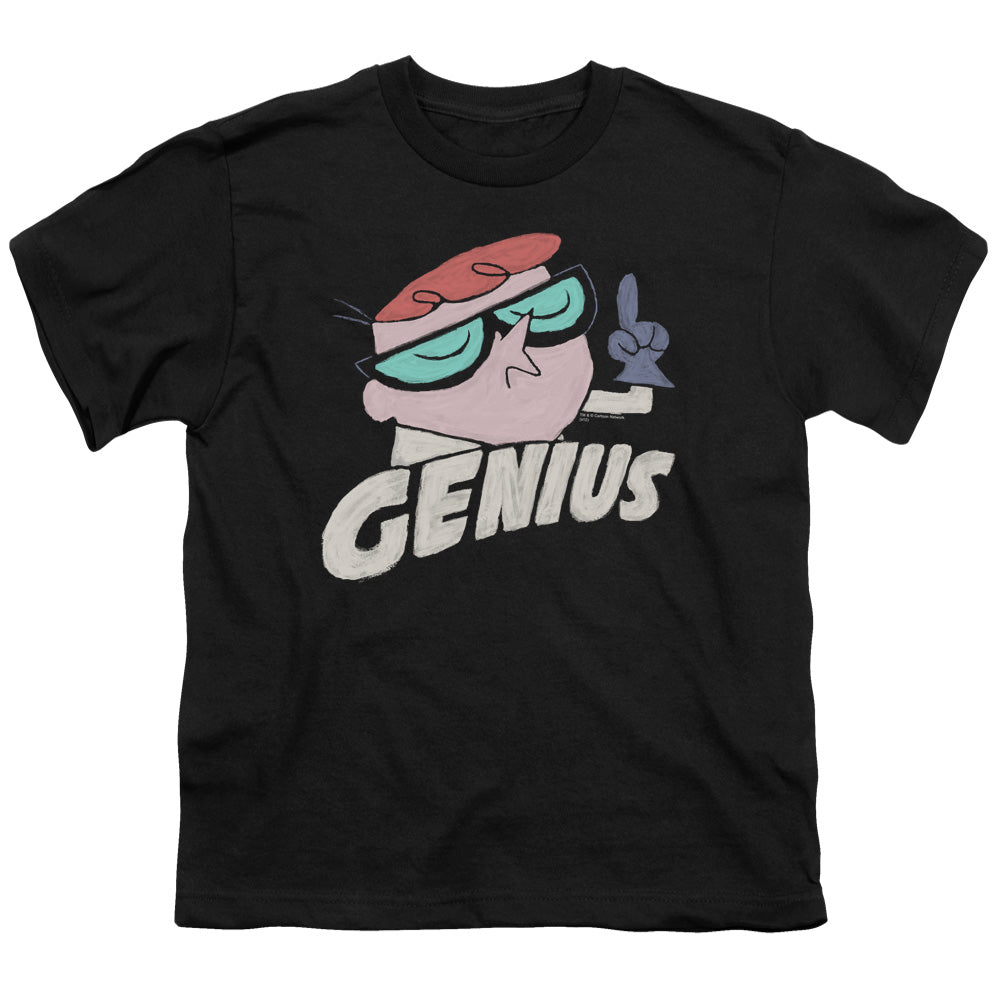 Dexters Laboratory Genius Kids Youth T Shirt Black