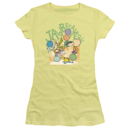 Ed Edd N Eddy Jawbreakers Junior Sheer Cap Sleeve Womens T Shirt Banana