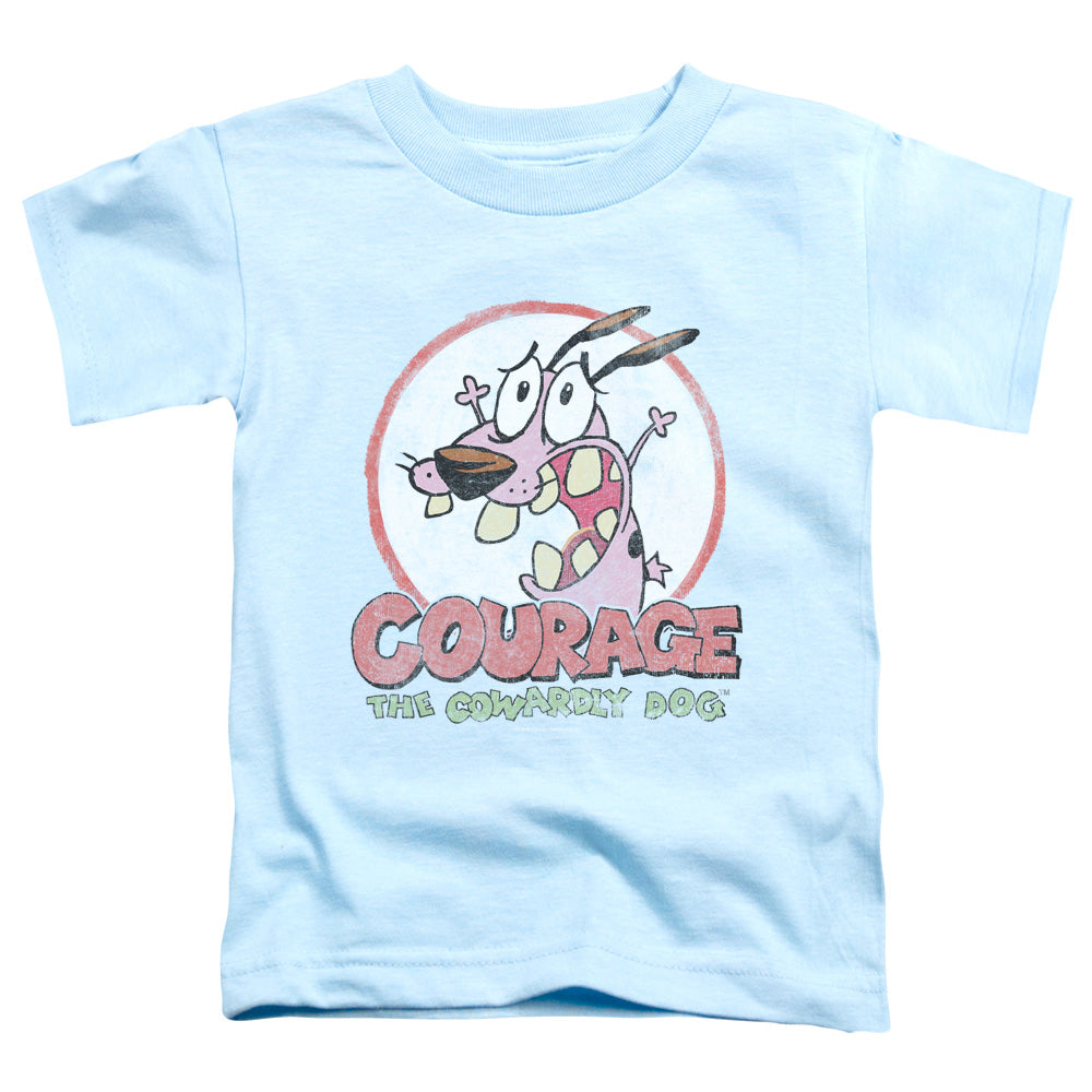 Courage the Cowardly Dog Vintage Courage Toddler Kids Youth T Shirt Light Blue