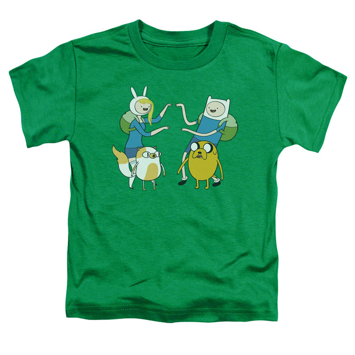 Adventure Time Meet Up Toddler Kids Youth T Shirt Kelly Green