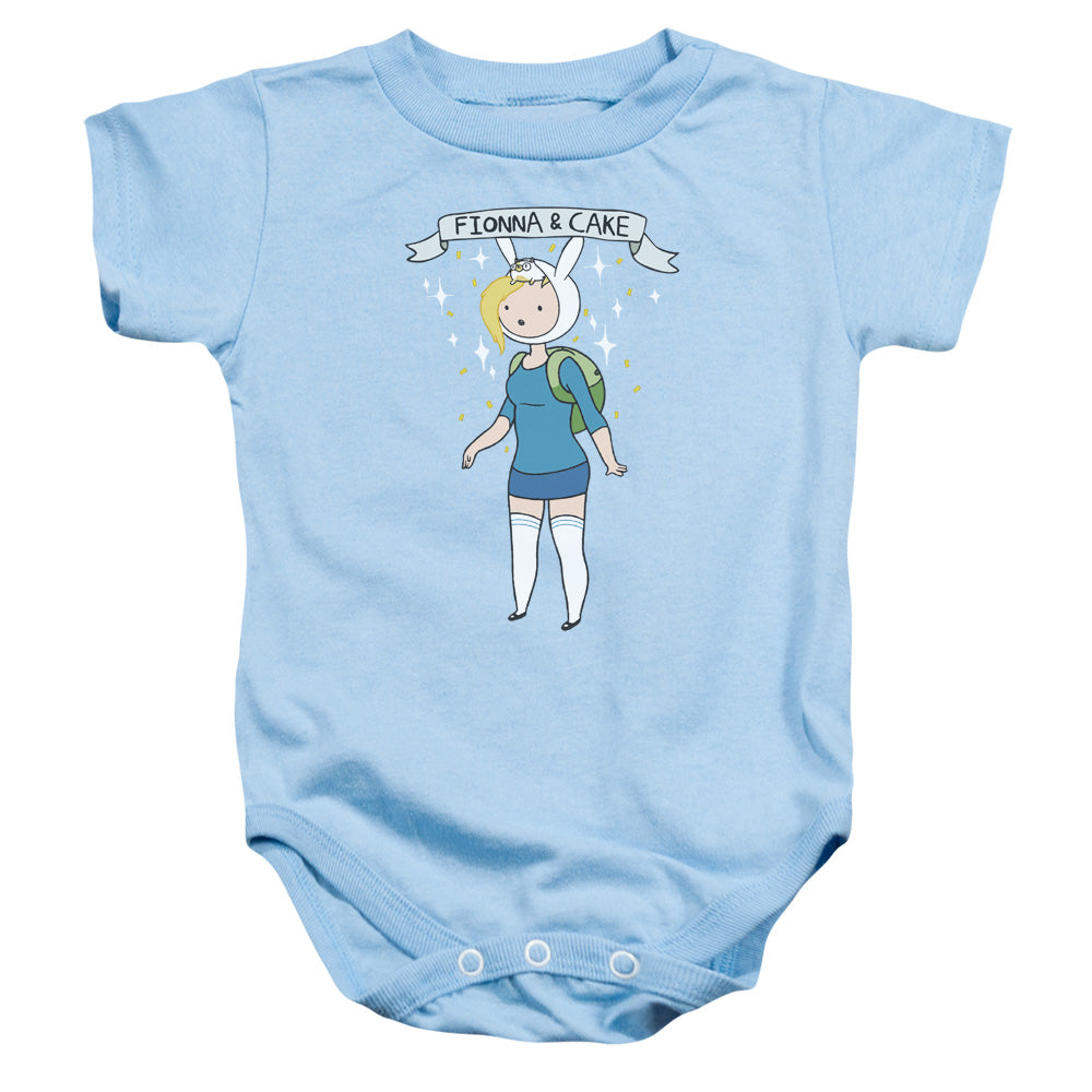 Adventure Time Fionna & Cake Infant Baby Snapsuit Light Blue