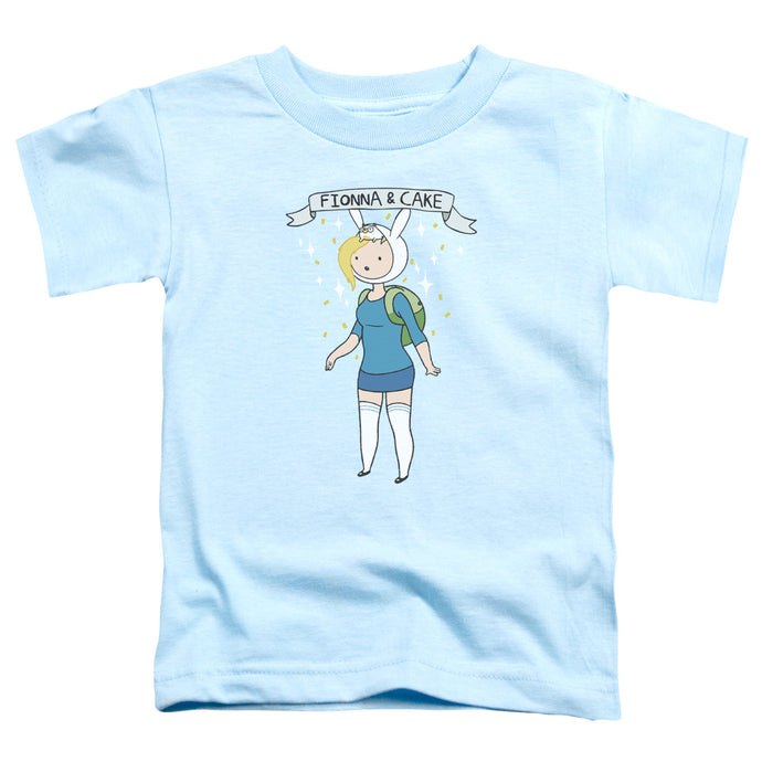 Adventure Time Fionna & Cake Toddler Kids Youth T Shirt Light Blue