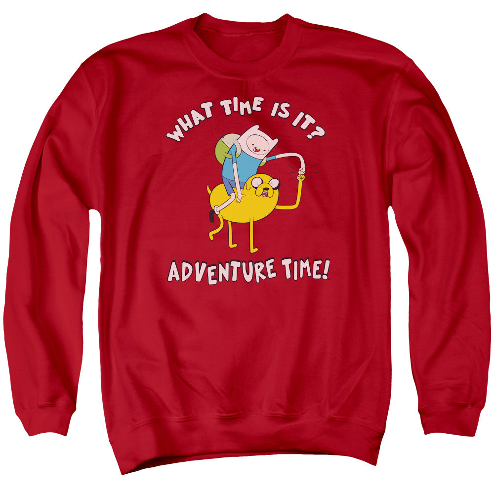 Adventure Time Ride Bump Mens Crewneck Sweatshirt Red