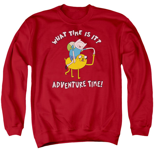 Adventure Time Ride Bump Mens Crewneck Sweatshirt Red